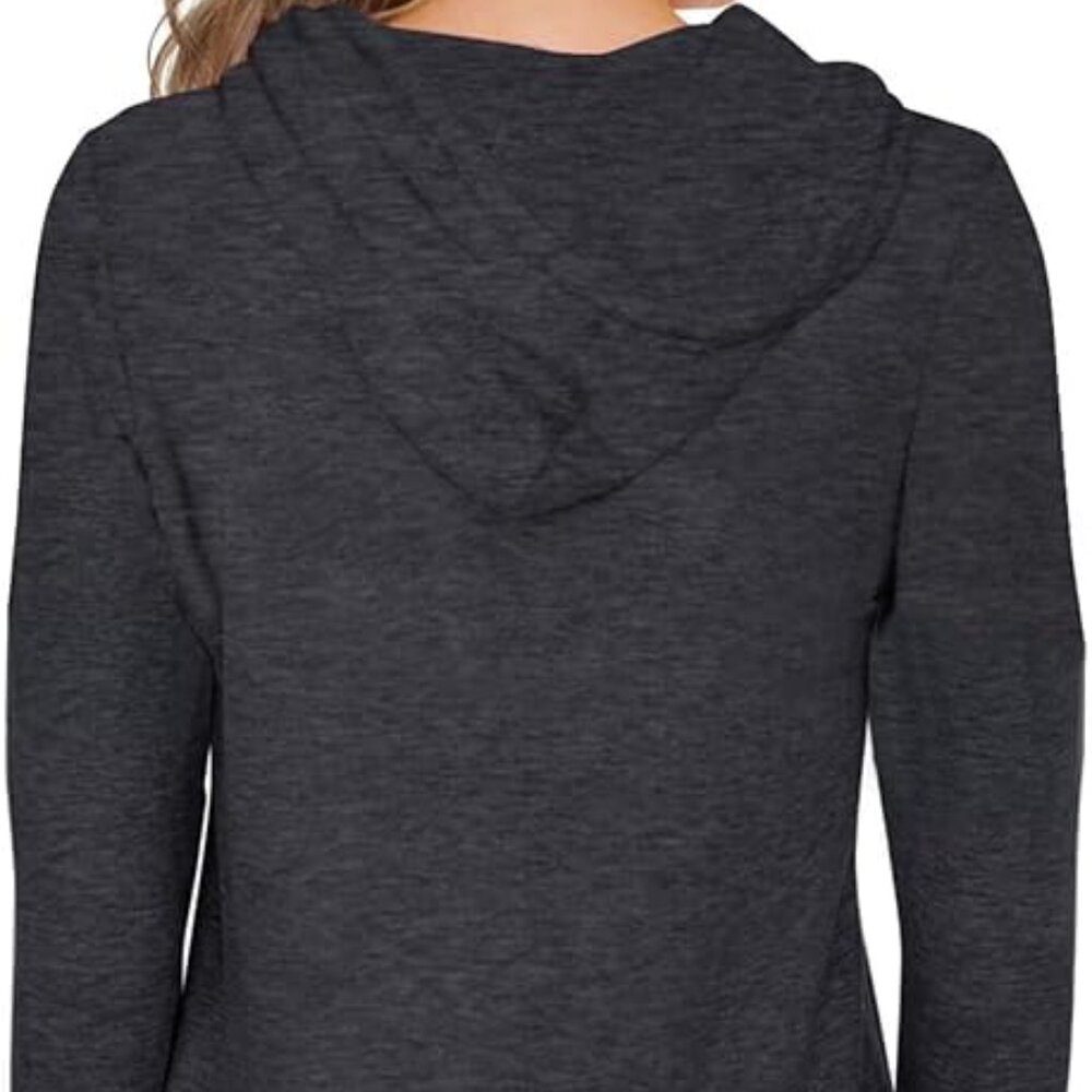 Women's Penceni "Heart" Hoodie Sweatshirt Long Sleeve Top - Picture 4 of 11